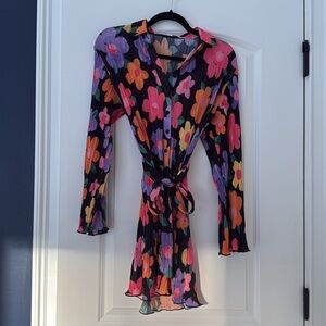 Peppermayo floral pleated dress